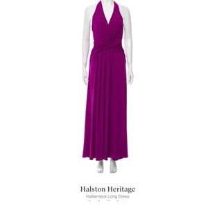 Halston Heritage halter dress